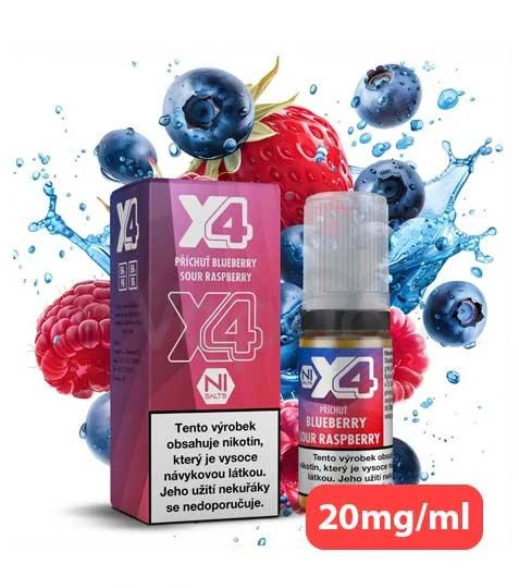 X4 Bar Juice - Blue Sour Raspberry (borůvka, malina)