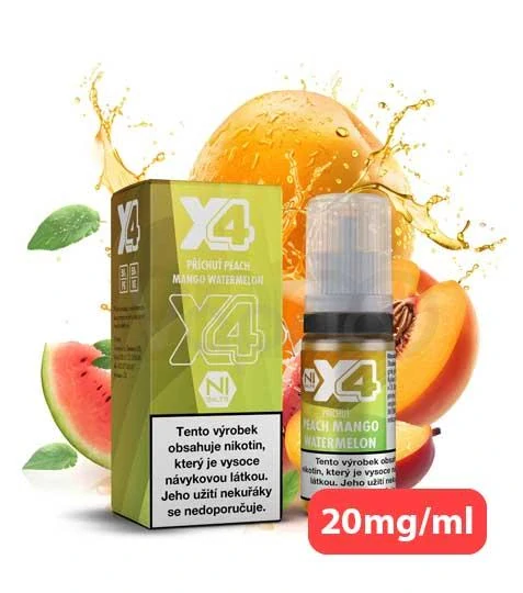 X4 Bar Juice - Peach Mango Watermelon (broskev, mango, vodní meloun)