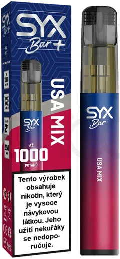 Jednorázová cigareta Syx Bar - USA Mix